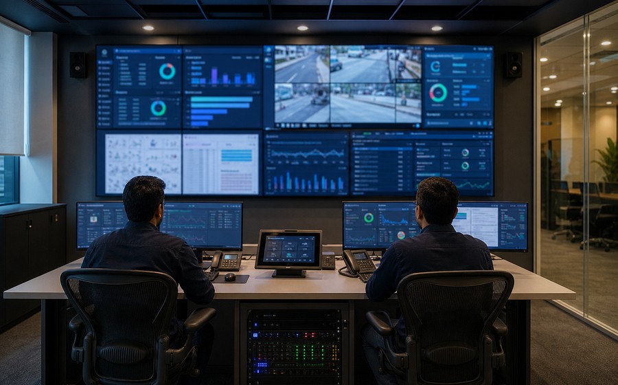 AI-generated realistic control room automation environment