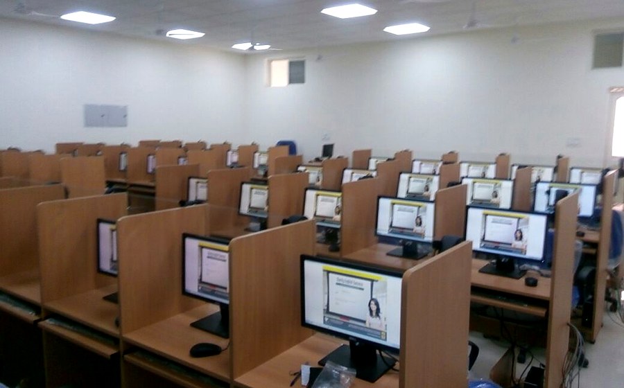 Foreign language lab setup from the ELL PowerPoint