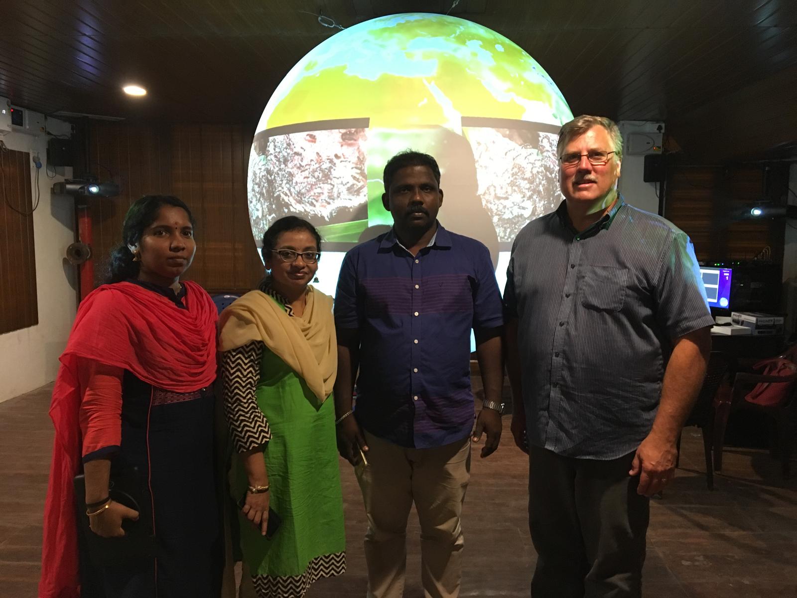 Kerala Biodiversity Museum Science on Sphere installation