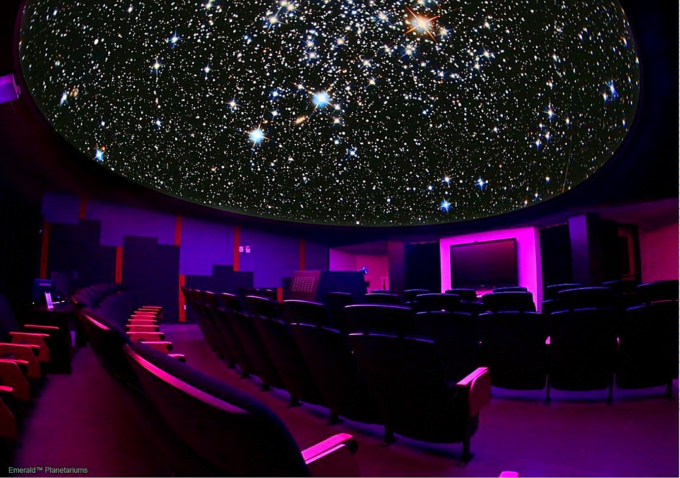 Planetarium auditorium with star dome projection